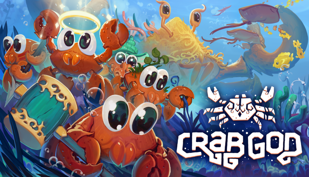 crab god keyart with logo