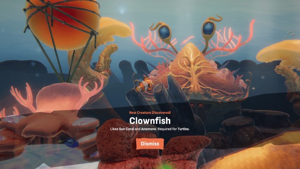 crab steam page screenshot clownfish